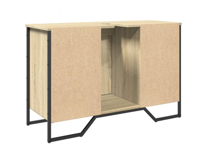 Sonata H Шкаф за мивка за баня, дъб сонома, 91x35x60 см, инженерно дърво