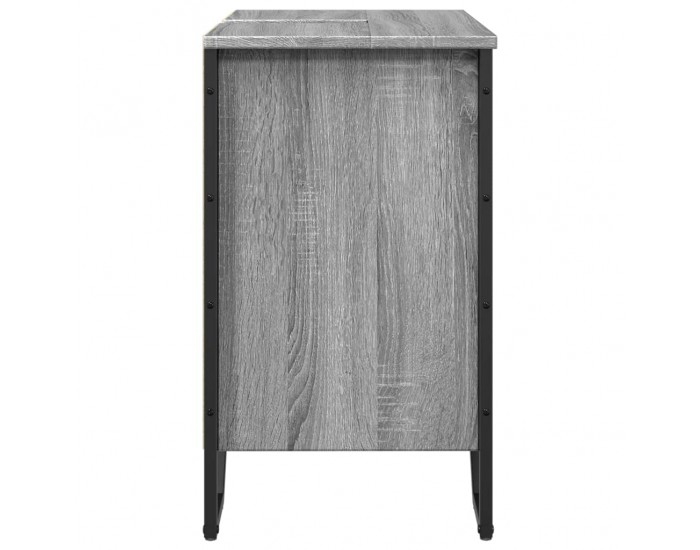 Sonata H Шкаф за мивка, сив сонома, 60x35x60 см, инженерно дърво