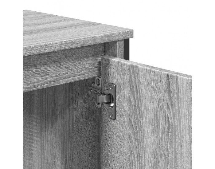 Sonata H Шкаф за мивка, сив сонома, 60x35x60 см, инженерно дърво