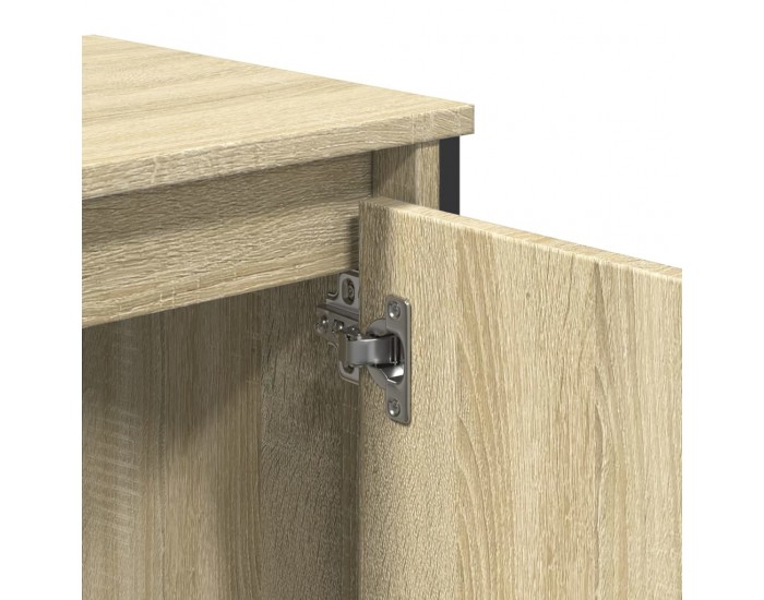 Sonata H Шкаф за мивка за баня, дъб сонома, 60x35x60 см, инженерно дърво