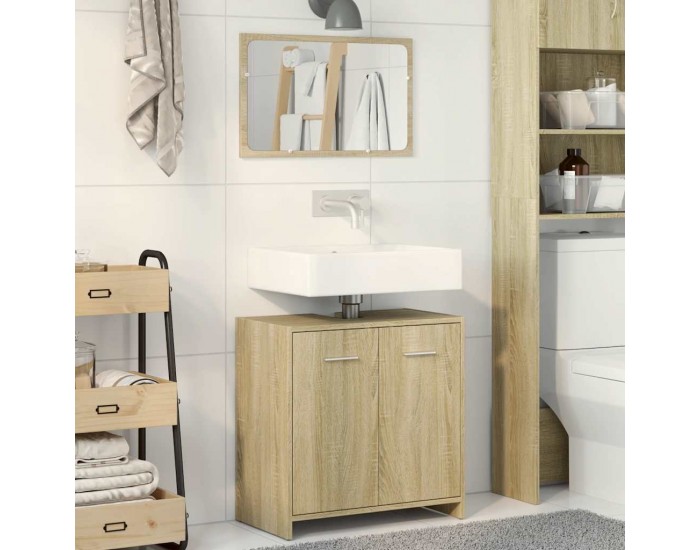 Sonata H Комплект мебели за баня от 2 части, дъб сонома, инженерно дърво