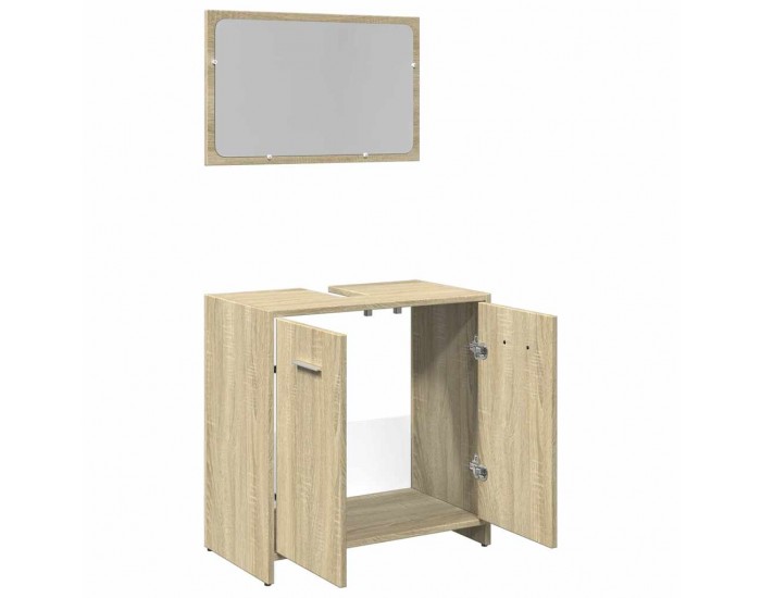 Sonata H Комплект мебели за баня от 2 части, дъб сонома, инженерно дърво