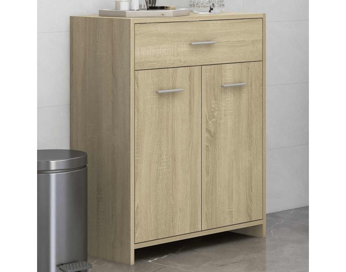 Sonata H Шкаф за баня, дъб сонома, 60x33x80 см, инженерно дърво