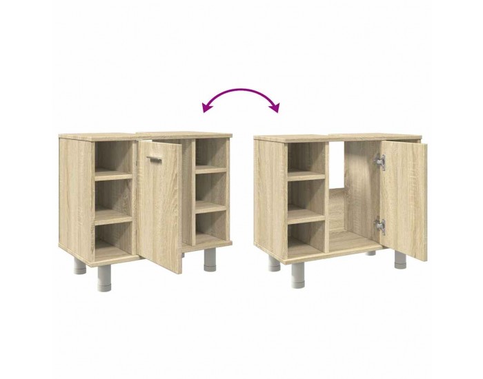 Sonata H Шкаф за баня, дъб сонома, 60x32x53,5 см, ПДЧ