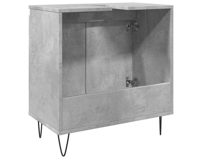 Sonata H Шкаф за баня, бетонно сив, 58x33x60 см, инженерно дърво