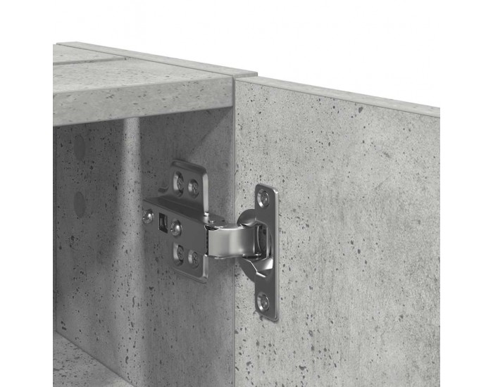 Sonata H Шкаф за баня с държач за ролки, бетонно сив, 20,5x22x72 см