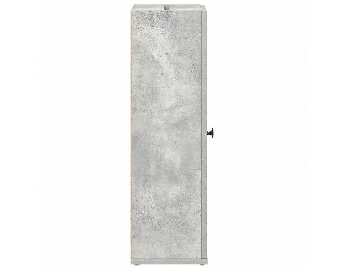 Sonata H Шкаф за баня с държач за ролки, бетонно сив, 20,5x22x72 см