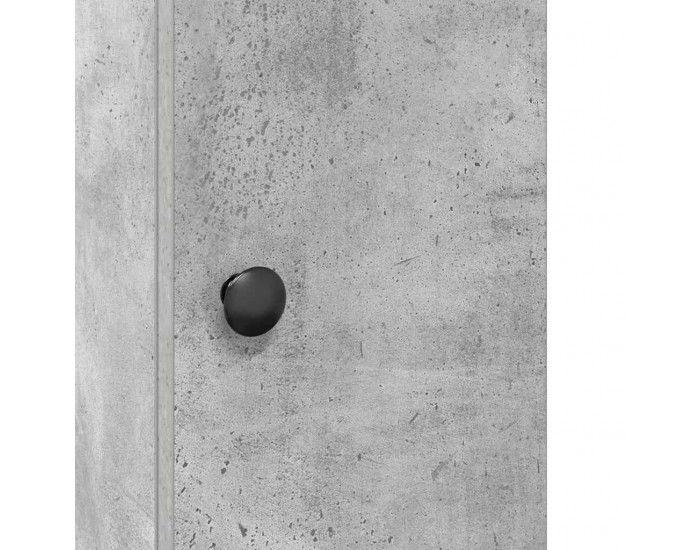 Sonata H Шкаф за баня с държач за ролки, бетонно сив, 20,5x22x72 см