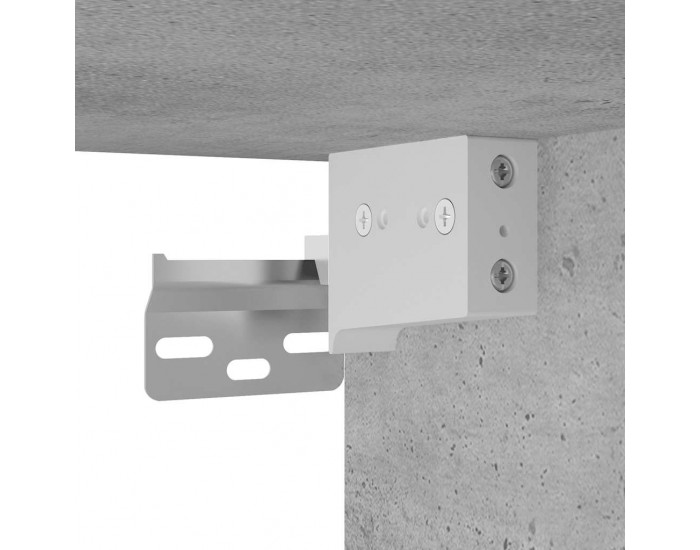 Sonata H Комплект мебели за баня от 3 части бетонно сив инженерно дърво