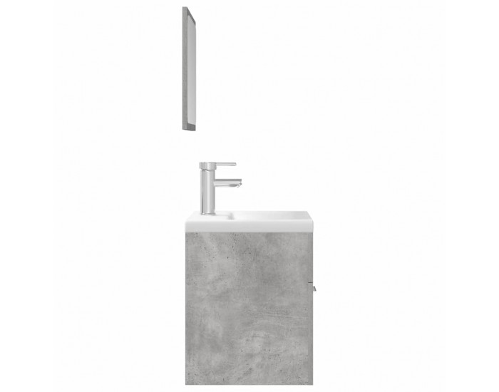 Sonata H Комплект мебели за баня от 3 части бетонно сив инженерно дърво