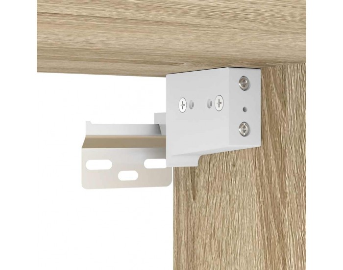 Sonata H Шкаф за мивка за баня с вградена мивка, сонома дъб