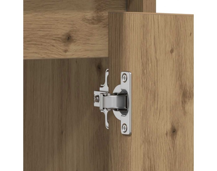 Sonata H Шкаф за мивка за баня, дъб артизан, 60x33x60см, инженерно дърво