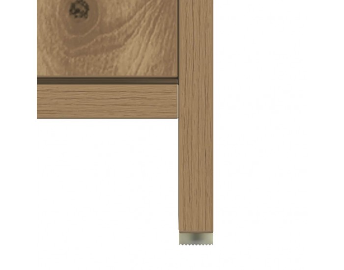 Sonata H Шкаф за мивка за баня, дъб артизан, 60x33x60см, инженерно дърво