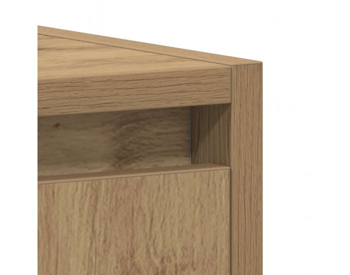 Sonata H Шкаф за мивка за баня, дъб артизан, 60x33x60см, инженерно дърво