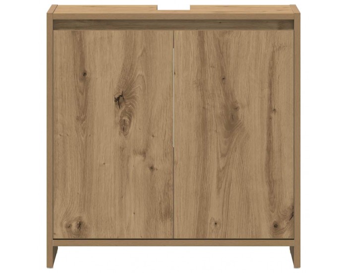 Sonata H Шкаф за мивка за баня, дъб артизан, 60x33x60см, инженерно дърво