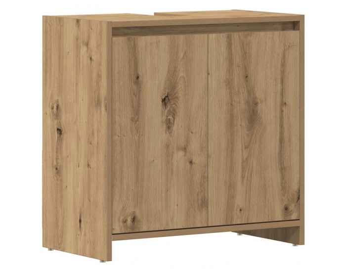 Sonata H Шкаф за мивка за баня, дъб артизан, 60x33x60см, инженерно дърво