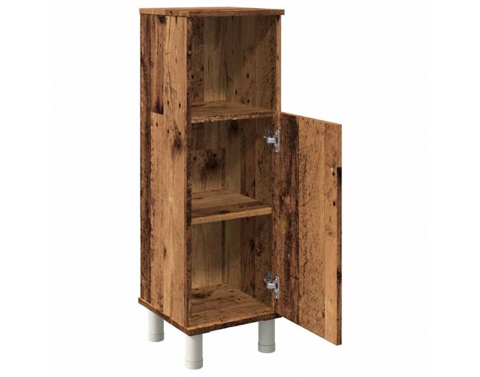 Sonata H Шкаф за баня от старо дърво 30x30x95 cm Инженерна дървесина