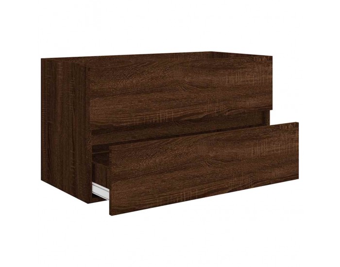 Sonata H Комплект мебели за баня от 2 части, кафяв дъб, инженерно дърво