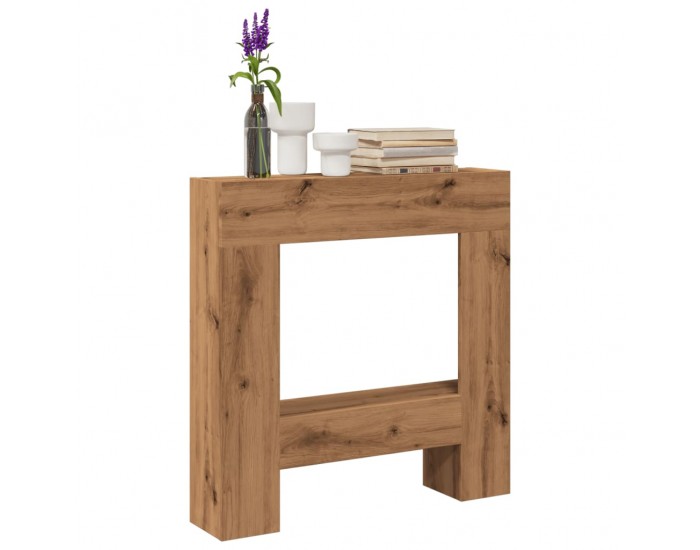 Sonata H Облицовка за камина, дъб артизан, 81x18x82 см, инженерно дърво