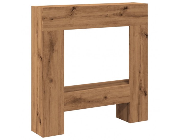 Sonata H Облицовка за камина, дъб артизан, 81x18x82 см, инженерно дърво