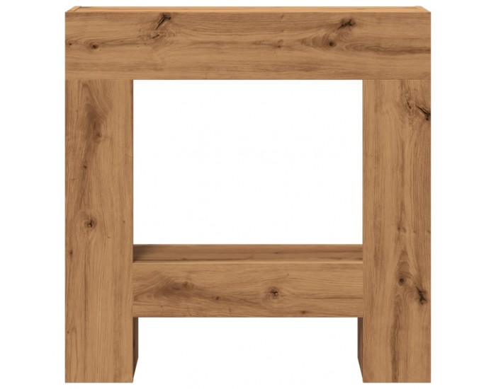 Sonata H Облицовка за камина, дъб артизан, 81x18x82 см, инженерно дърво