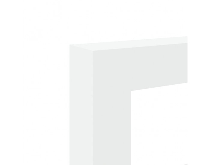 Sonata H Облицовка за камина, бяла, 81x18x82 см, инженерно дърво