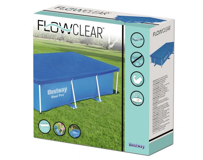 Bestway Покривало за басейн Flowclear, 259x170 см Bestway Покривало за басейн Flowclear, 259x170 см