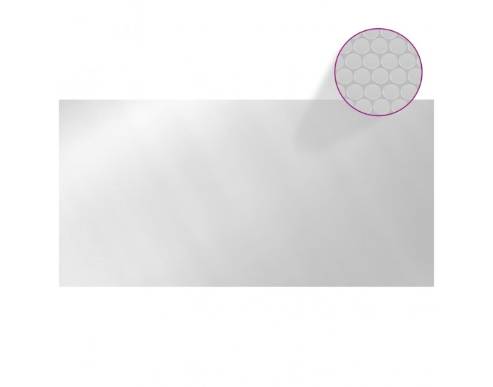 Sonata H Покривало за басейн, сребристо, 488x244 см, PE