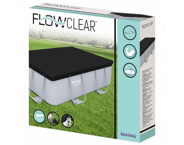 Bestway Покривало за басейн Flowclear, 269x179 см