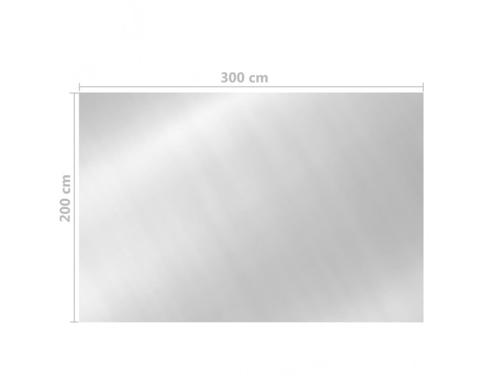 Sonata H Покривало за басейн, сребристо, 300x200 см, PE