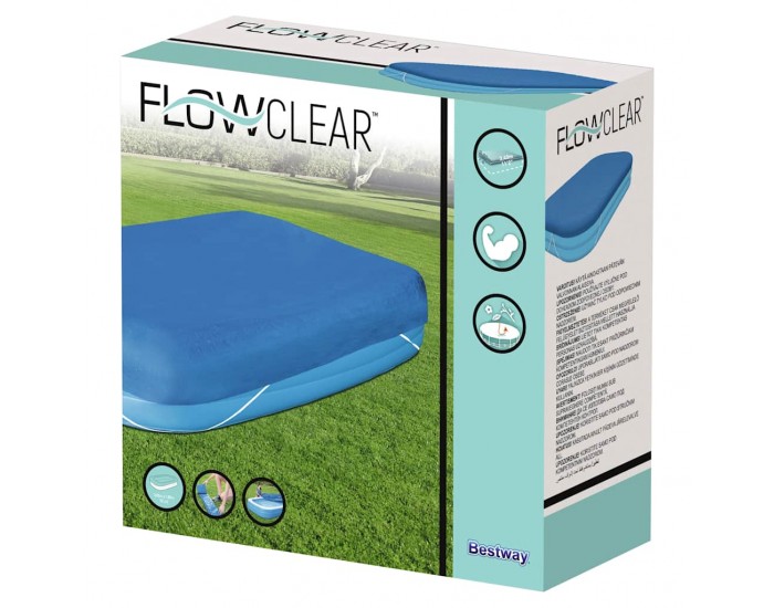 Bestway Покривало за басейн Flowclear, 305x183x56 см