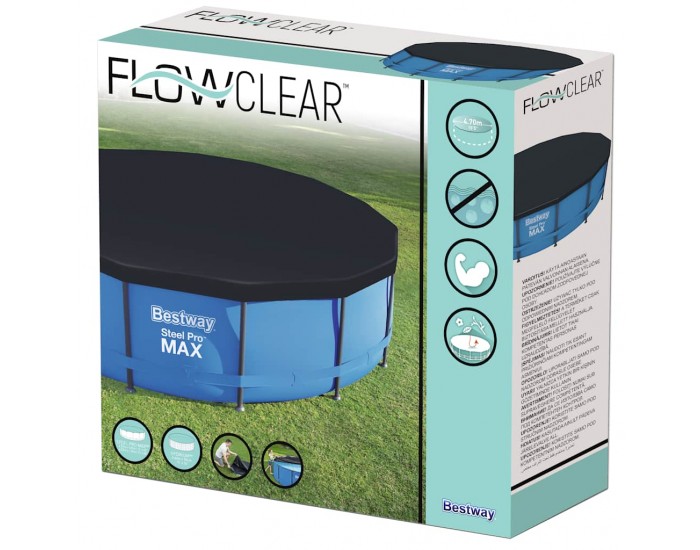 Bestway Покривало за басейн Flowclear, 457 см Bestway Покривало за басейн Flowclear, 457 см