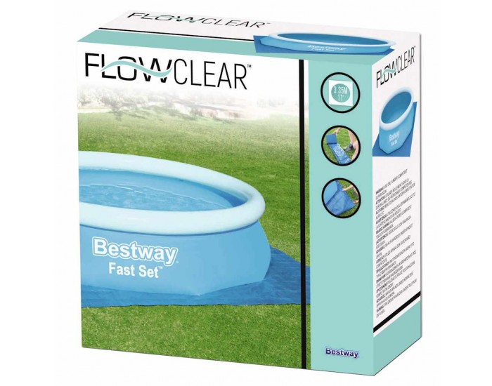 Bestway Подложка за наземни басейни Flowclear, 335x335 см Bestway Подложка за наземни басейни Flowclear, 335x335 см