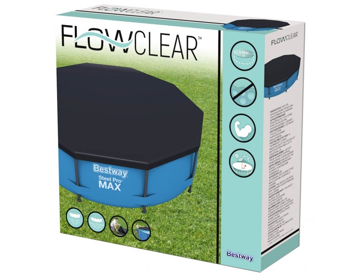 Bestway Покривало за басейн Flowclear, 305 см
