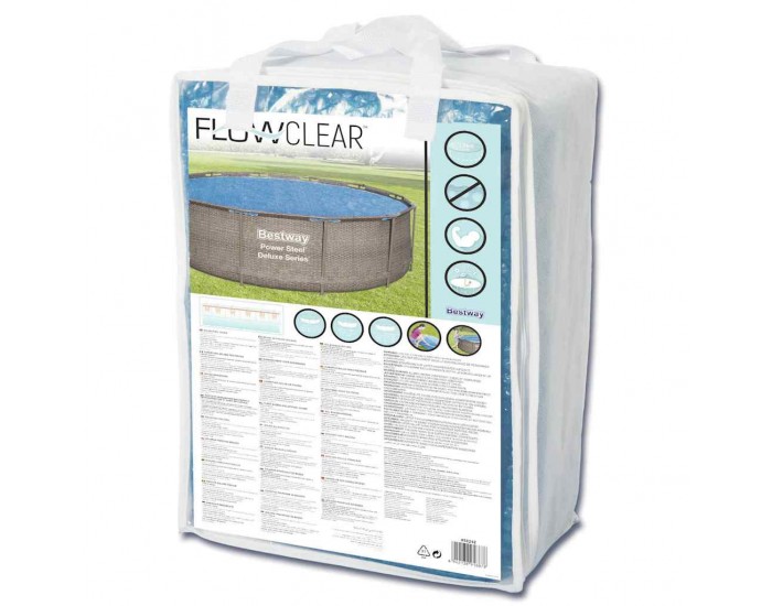 Bestway Соларно покривало за басейн Flowclear, 356 см Bestway Соларно покривало за басейн Flowclear, 356 см