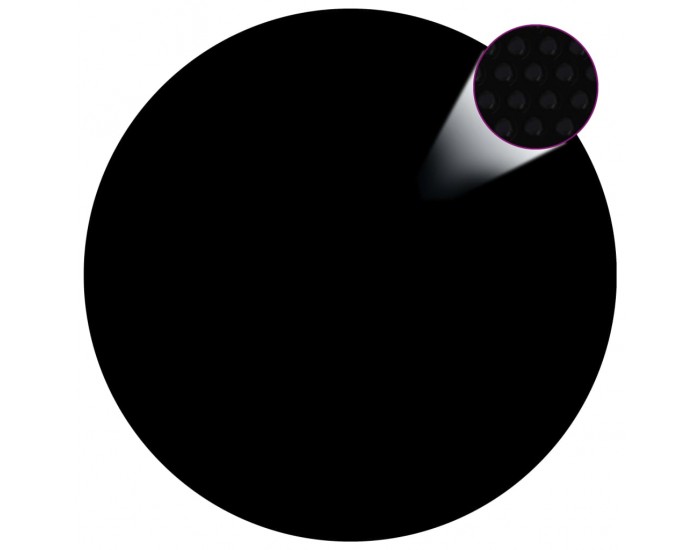 Sonata H Плаващо соларно покривало за басейн, PE, 549 см, черно и синьо