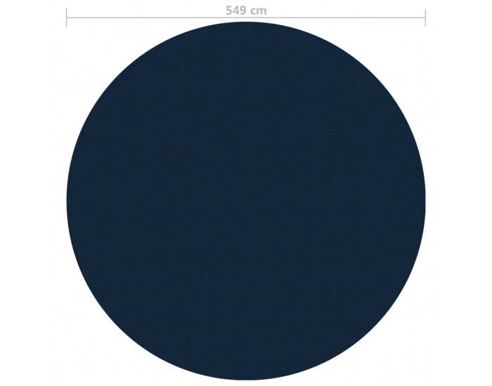 Sonata H Плаващо соларно покривало за басейн, PE, 549 см, черно и синьо