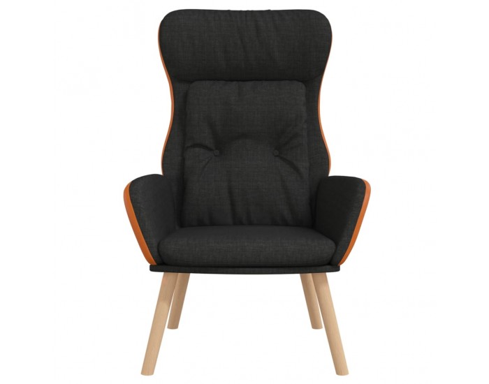 Sonata H Релакс стол, черен, текстил и PVC