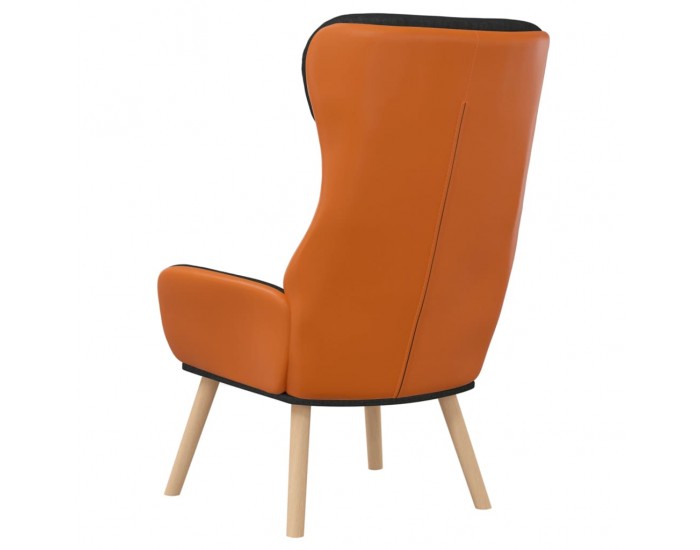 Sonata H Релакс стол, черен, текстил и PVC