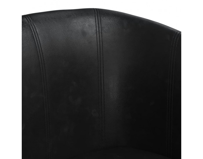 Sonata H Фотьойл, черен, изкуствена кожа