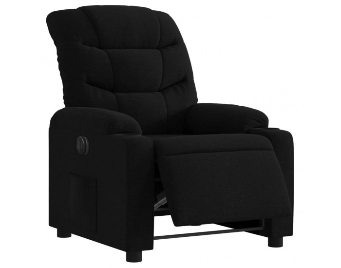 Sonata H Електрически стол реклайнер, черен, текстил