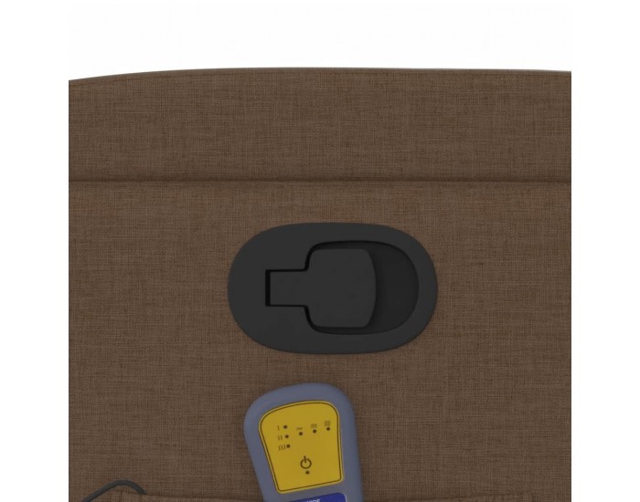 Sonata H Изправящ масажен реклайнер стол, кафяв, текстил