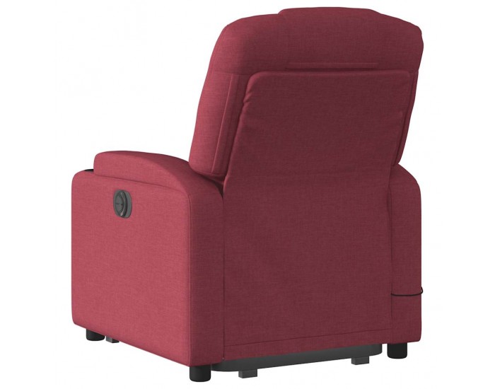 Sonata H Електрически изправящ масажен реклайнер виненочервен текстил