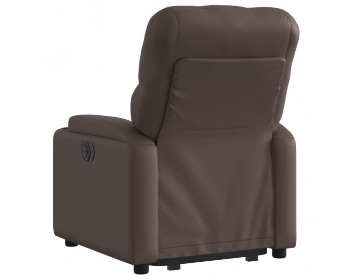 Sonata H Електрически изправящ реклайнер стол, кафяв, изкуствена кожа