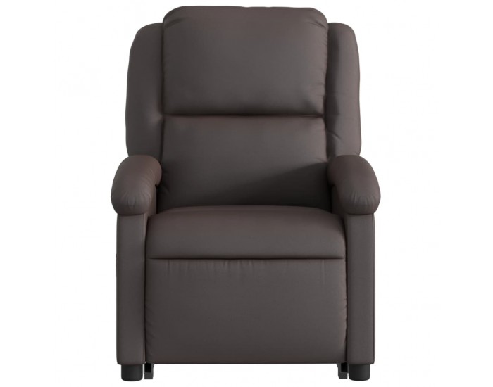 Sonata H Електрически изправящ реклайнер стол тъмнокафяв естествена кожа