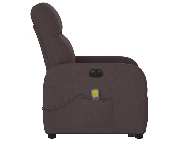 Sonata H Електрически изправящ масажен реклайнер стол тъмнокафяв текстил