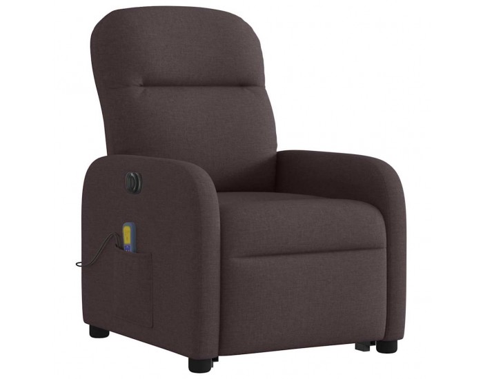 Sonata H Електрически изправящ масажен реклайнер стол тъмнокафяв текстил