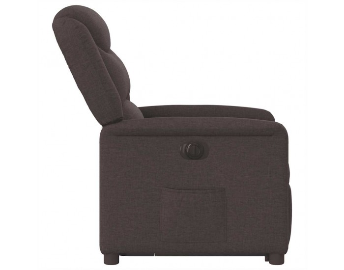 Sonata H Електрически изправящ реклайнер стол, тъмнокафяв, текстил