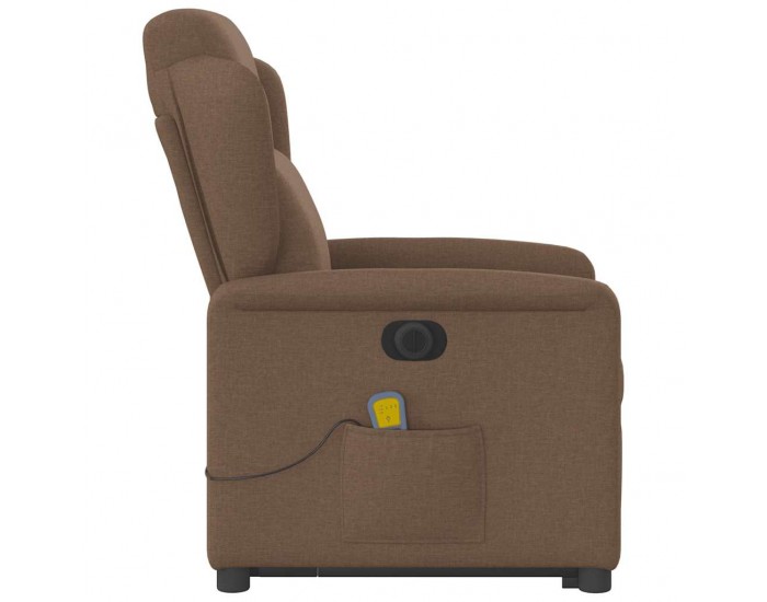 Sonata H Електрически изправящ масажен реклайнер стол кафяв текстил