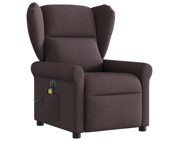 Sonata H Електрически масажен наклоняем стол, тъмнокафяв, текстил